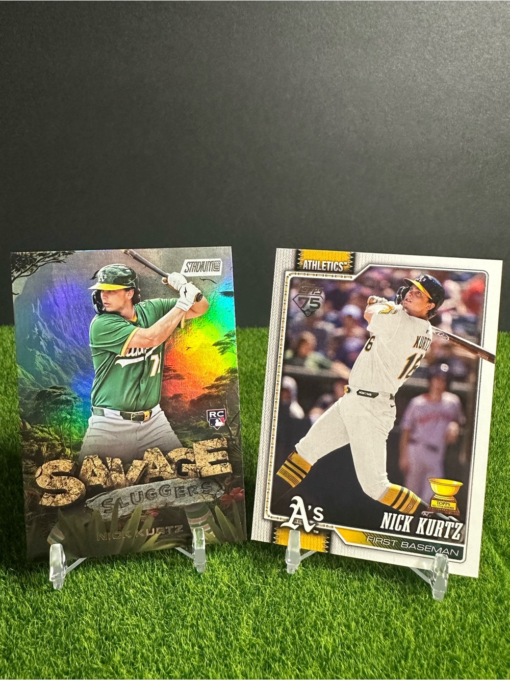 Nick Kurtz lot of (2) two rookie cards RC Athletics.
